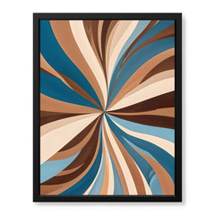 Abstract Blue Brown & Beige Color Shades Artwork | Abstract Fashion Artwork #00712