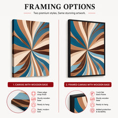 Abstract Blue Brown & Beige Color Shades Artwork | Abstract Fashion Artwork #00712