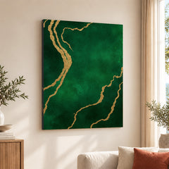 Mystic Marble Series Artwork - Emerald | Abstract Signature Artwork #00723