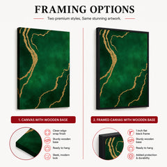 Mystic Marble Series Artwork - Emerald | Abstract Signature Artwork #00723