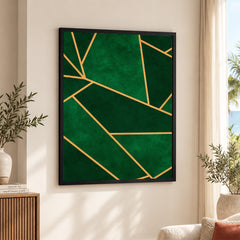 Mystic Marble Series Pattern - Emerald | Abstract Signature Artwork #00724