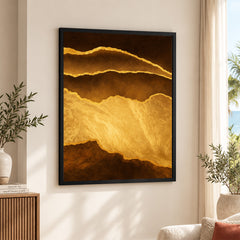 Mystic Marble Series - Brown & Gold | Abstract Signature Artwork #00725
