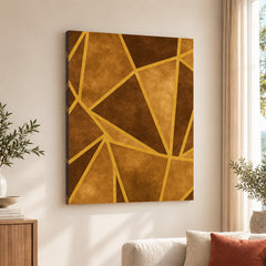Mystic Marble Series Pattern - Brown & Gold | Abstract Signature Artwork #00727