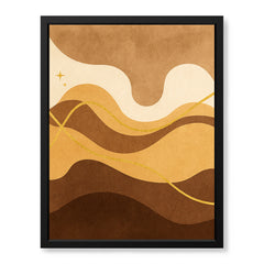 Mystic Marble Series Beige Shade - Brown & Gold | Abstract Signature Artwork #00729