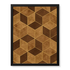 Mystic Marble Series Marble Design - Brown & Gold | Abstract Signature Artwork #00730