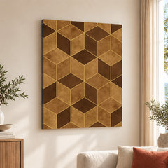 Mystic Marble Series Marble Design - Brown & Gold | Abstract Signature Artwork #00730