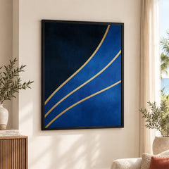 Mystic Marble Series - Blue & Gold | Abstract Signature Artwork #00731