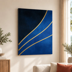 Mystic Marble Series - Blue & Gold | Abstract Signature Artwork #00731