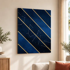 Mystic Marble Series - Blue & Gold | Abstract Signature Artwork #00732