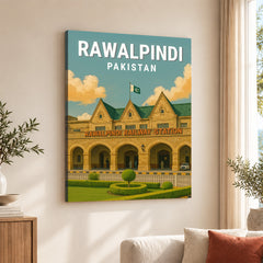 Rawalpindi Pakistan Illustration City Poster | Travel Artwork #00739