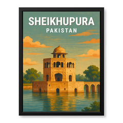 Sheikupura Pakistan Illustration City Poster | Travel Artwork #00747