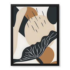 Black & White Flower Portrait Over Colorful Background | Abstract Floral Artwork #0087
