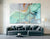 Teal Marble (3 Panel) Abstract Wall Art On Sale