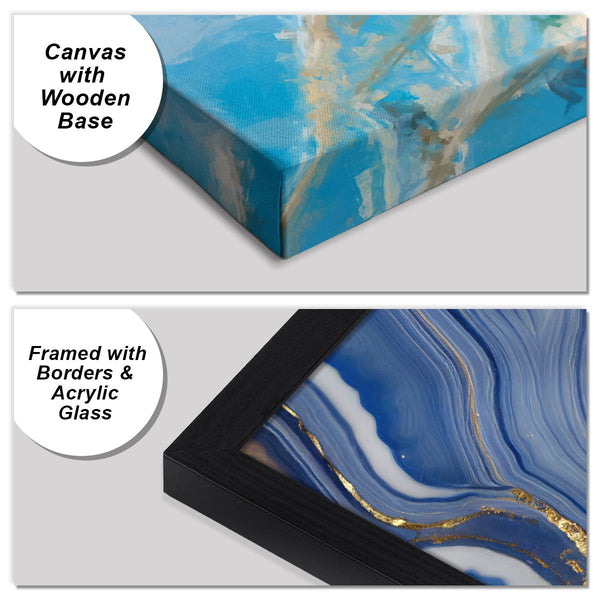 Yellow Tag Zebra Lines (2 Panel) Abstract Wall Art