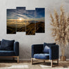 Mountain Under Cloudy Sky (4 Panel) Nature Wall Art