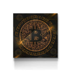 Bitcoin Square Art - Prime Décor