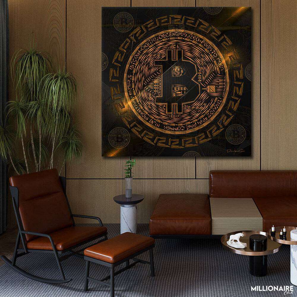 Bitcoin Square Art - Prime Décor