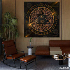 Bitcoin Square Art - Prime Décor
