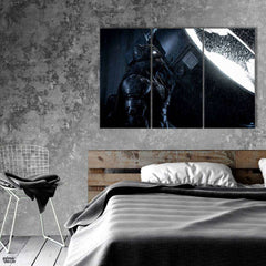 Batman & Logo Sign (3 Panel) Movie Wall Art - Prime Décor