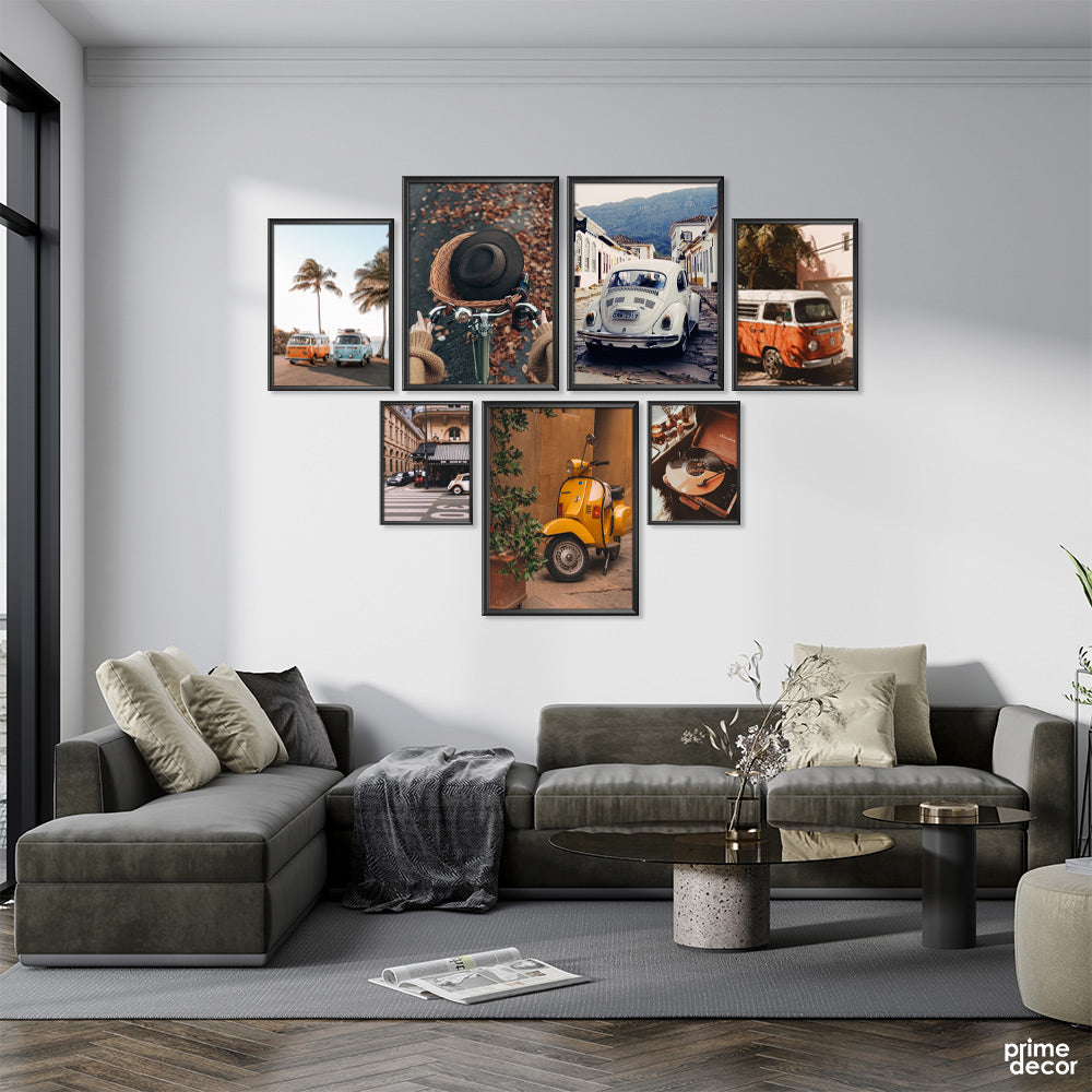 Classic Vintage Collection (7 Panel) Wall Art - Prime Décor