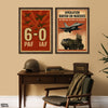 PAF 6 - IAF 0 & Operation Bunyan-un-Marsoos (2 Panel) Army Poster Wall Art