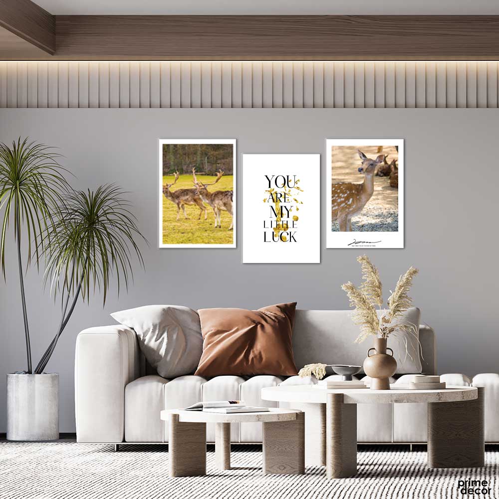 You are My Little Luck (3 Panel) Animal Wall Art - Prime Décor