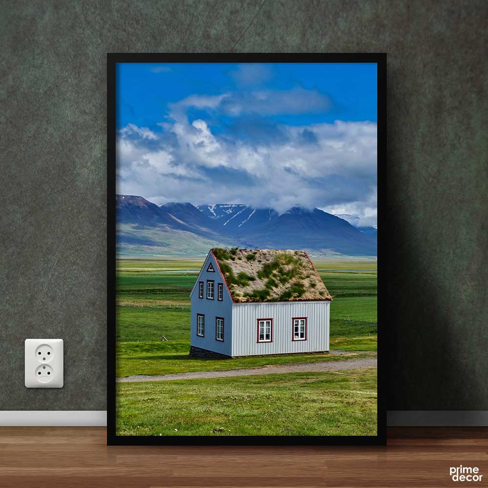 Beautiful Wooden Old Cottage | Nature Poster Wall Art - Prime Décor