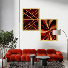 Mystic Marble Series - Maroon | Complete Decor Bundle