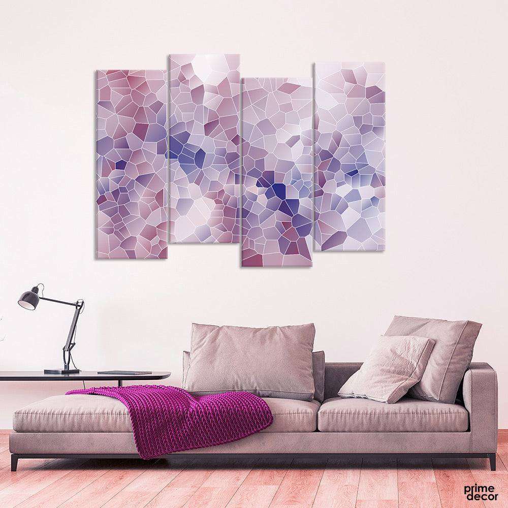 American Mosaic Graphic (4 Panel) | Abstract Wall Art - Prime Décor