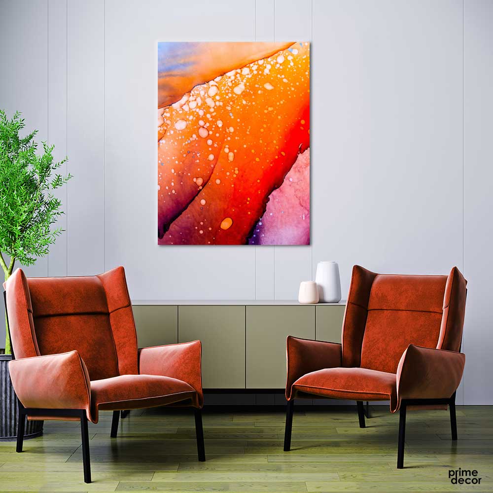 Red Abstract Art (Single Panel) Abstract Wall Art - Prime Décor