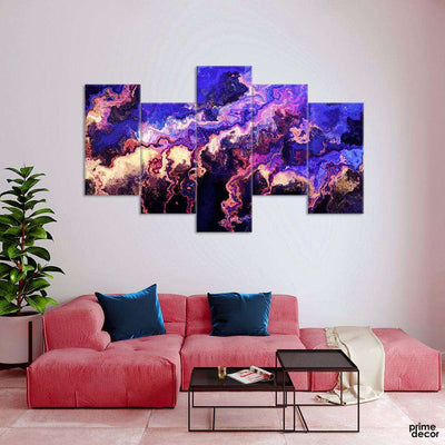 Abstract Liquid Background (5 Panel) | Watercolor Wall Art - Prime Décor