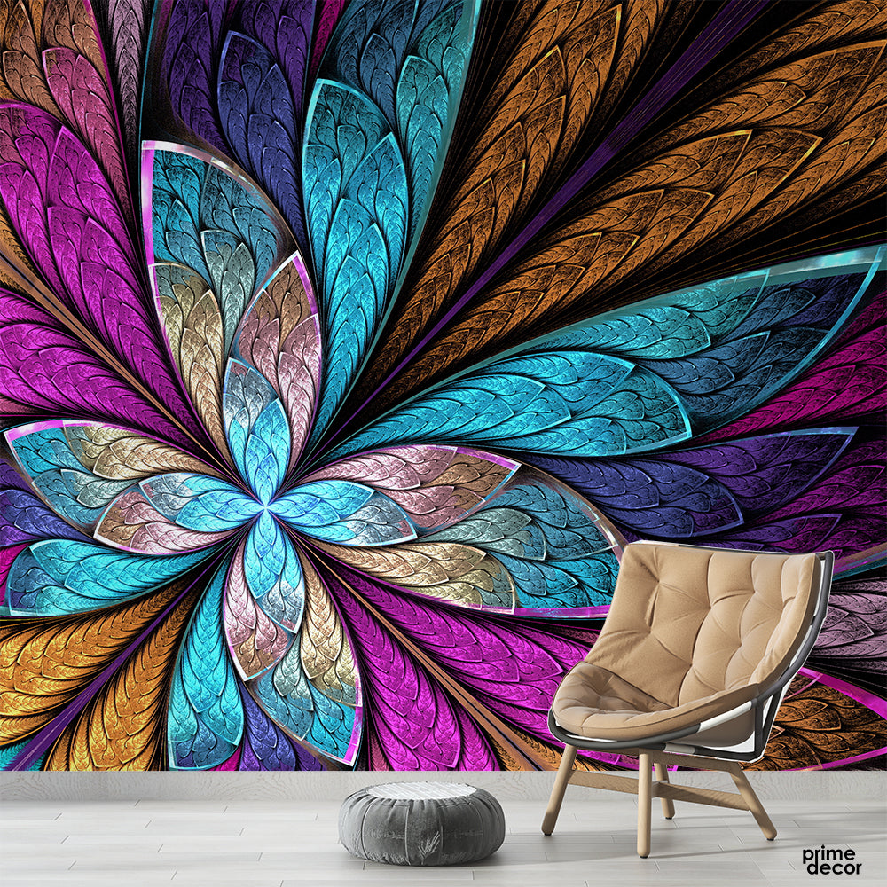 Modern Abstract Spiral Design | Wallpaper Mural - Prime Décor