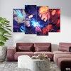 Naruto Vs Sasuke Epic Battle (4 Panel) Anime Wall Art