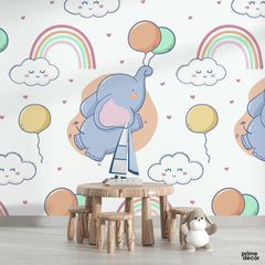 Rainbow Pattern vector | Kids Wallpaper Mural - Prime Décor