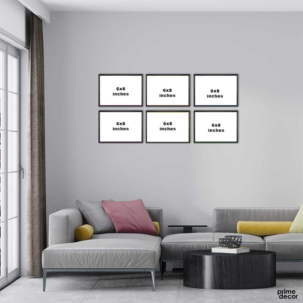 Solid Colors Mix Motivational (6 Panel) Motivational Wall Art - Prime Décor