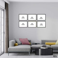 Solid Colors Mix Motivational (6 Panel) Motivational Wall Art - Prime Décor
