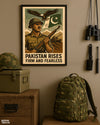 Pakistan Rises Firm And Fearless With Eagle | Army Poster Wall Art