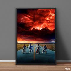 Strangers Things Bicycles | Movie Poster Wall Art - Prime Décor