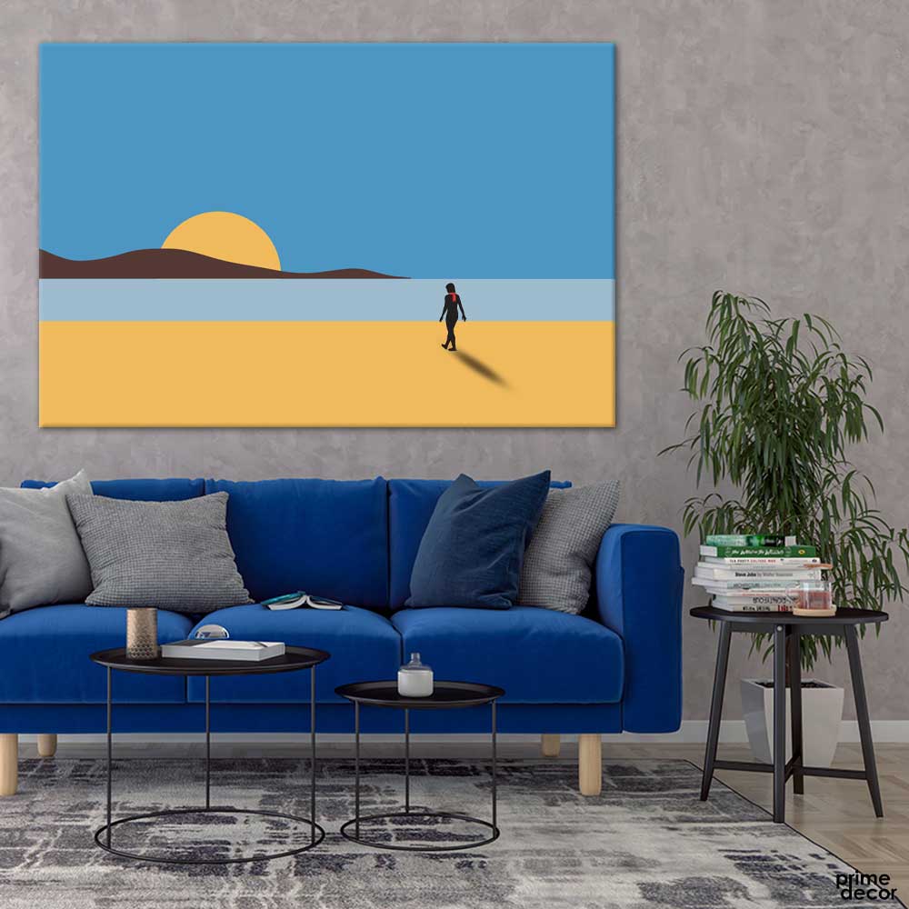 Dessert Land Illustration (Single Panel) Nature Wall Art - Prime Décor