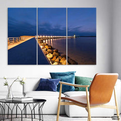 Lighthouse Fantastic View  (3 Panel) Nature Wall Art - Prime Décor