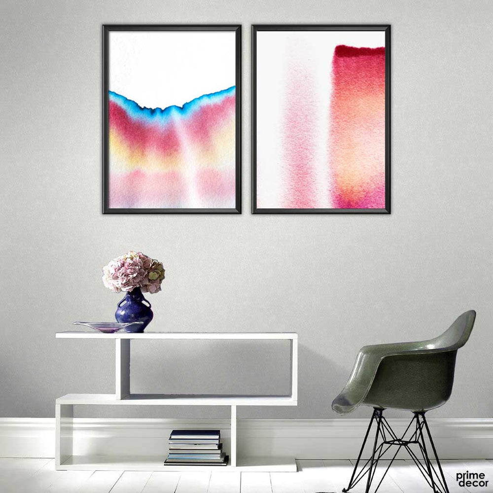 Calm Colors Digital Painting (2 Panels) | Painting Wall Art - Prime Décor