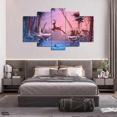 The Escape (5 Panel) Fantasy Wall Art - Prime Décor