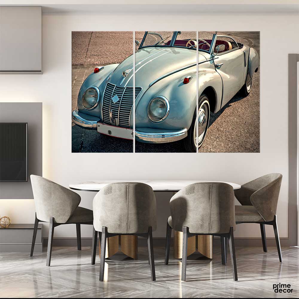 Audi Vehicle Car (3 Panel) | Classic Car Wall Art - Prime Décor