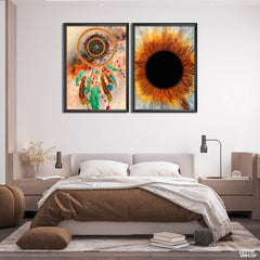 The Eye (2 Panel) Abstract Wall Art - Prime Décor