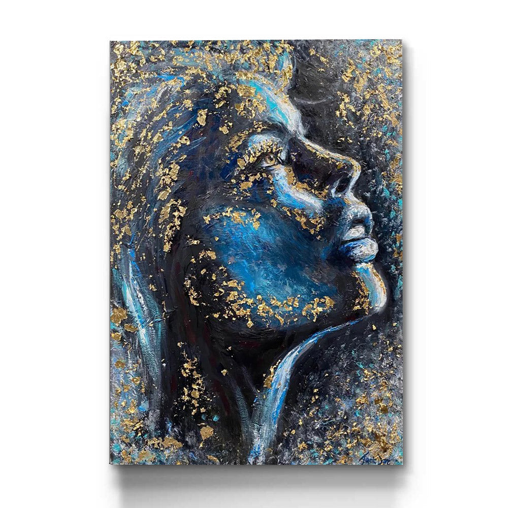 Gold woman portrait - Prime Décor