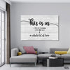 This is Us (Single Panel) Family Wall Art