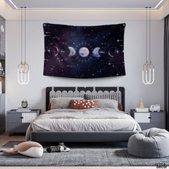 Keep Looking Up Moon Constellation | Zodiac Tapestry - Prime Décor