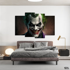 Happy Joker (4 Panel) Movies Wall Art - Prime Décor