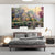 The Golden Lighted House (4 Panel) Oil Paint Wall Art