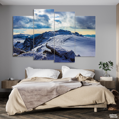 Winter Walking on South (4 Panel) | Nature Wall Art - Prime Décor